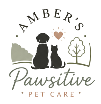 Amber's Pawsitive Pet Care logo